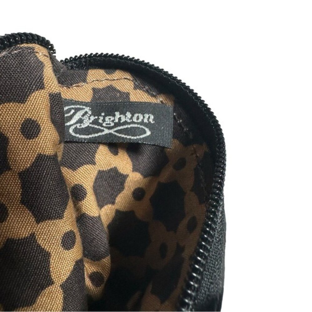 Brighton Black Leather Python Snakeskin Mini Wall… - image 3